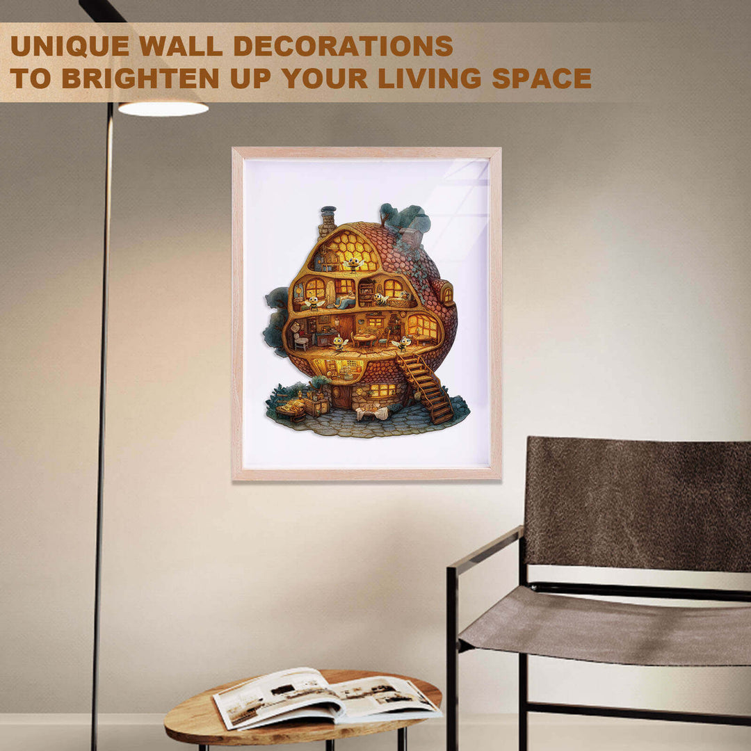 Bee Hut Wooden Jigsaw Puzzle