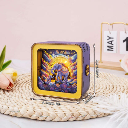 3D Wooden Puzzle Night Light, DIY kits for adults