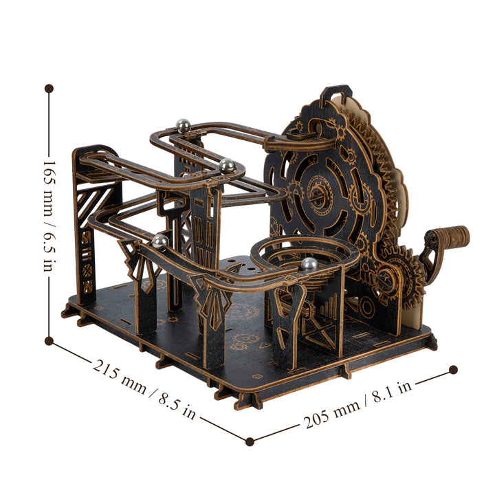 Steampunk Marble Run 3D Wooden Puzzle