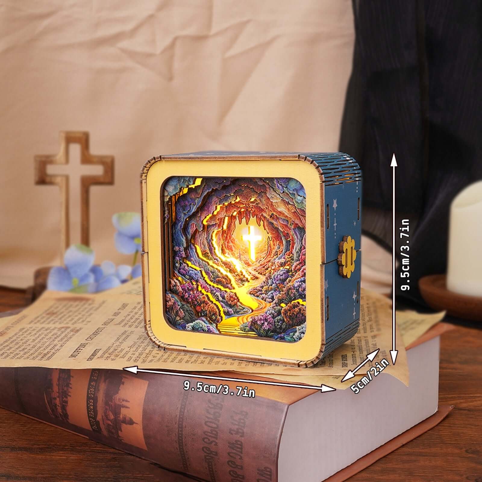 3D Wooden Puzzle Night Light, DIY kits for adults