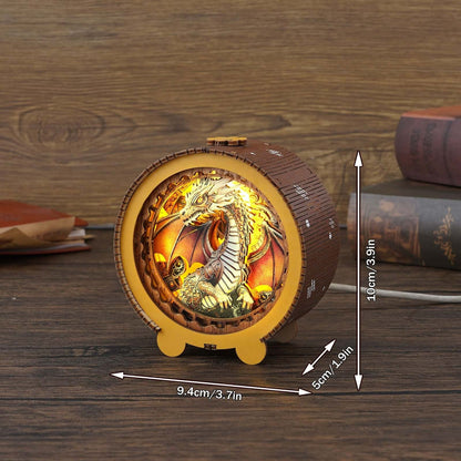 3D Wooden Puzzle Night Light, DIY kits for adults