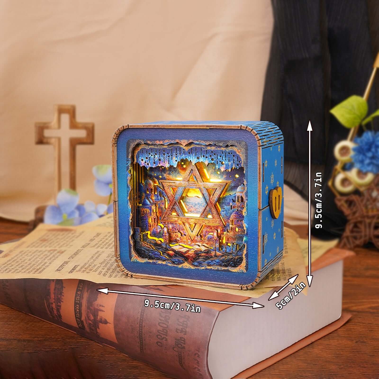 3D Wooden Puzzle Night Light, DIY kits for adults