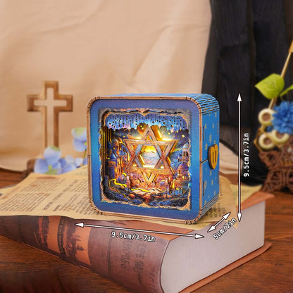 3D Wooden Puzzle Night Light, DIY kits for adults