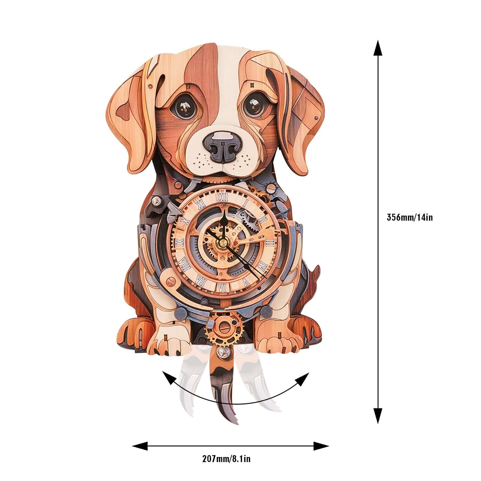 DIY Wooden Clock, 3D Puzzle Craft Kit