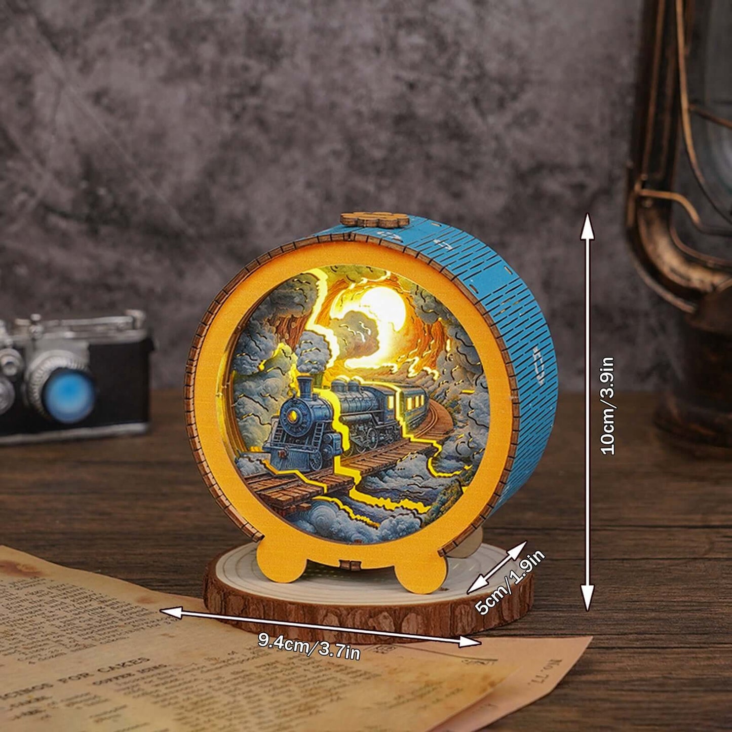 3D Wooden Puzzle Night Light, DIY kits for adults