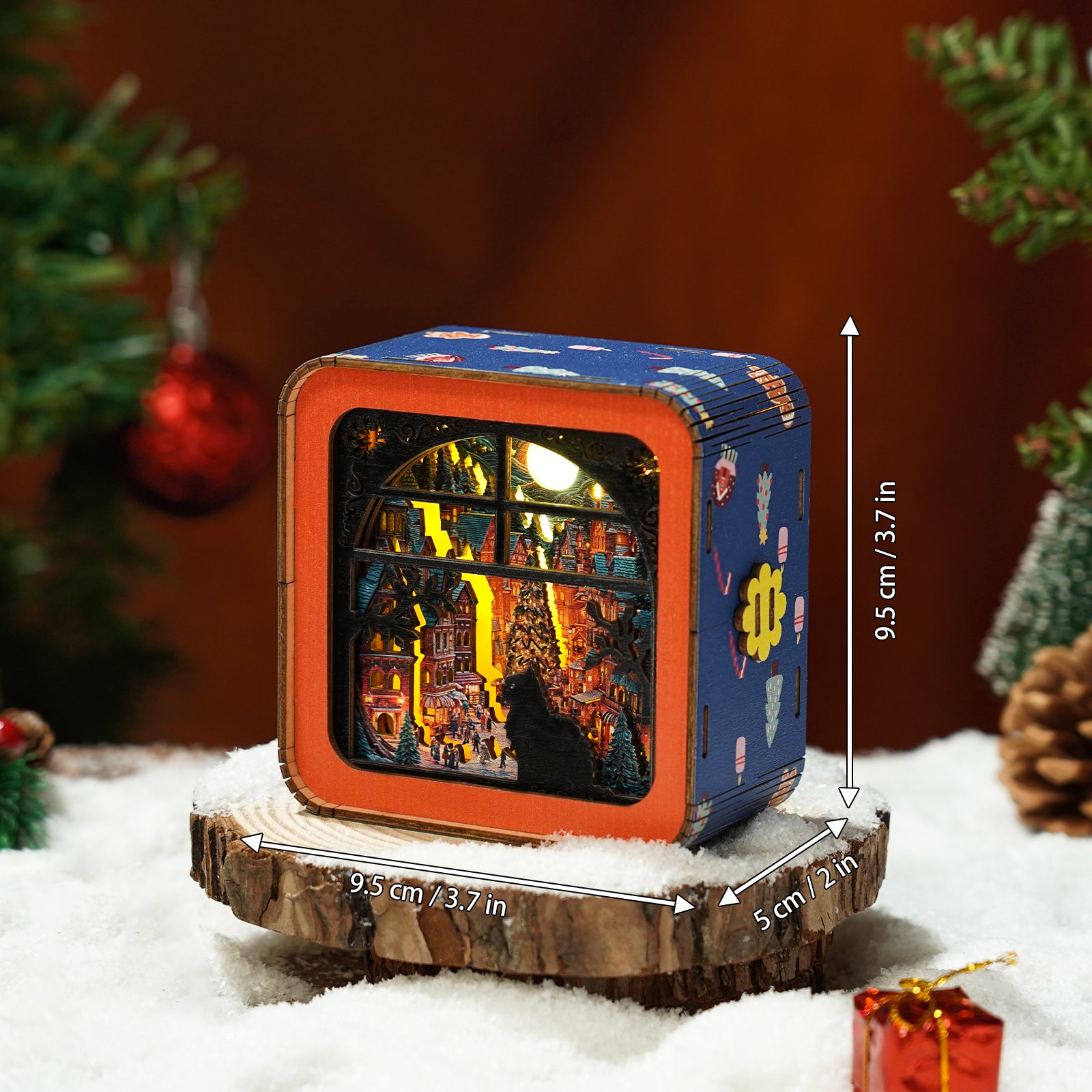 Christmas Eve - 3D Wooden Puzzle Night Light