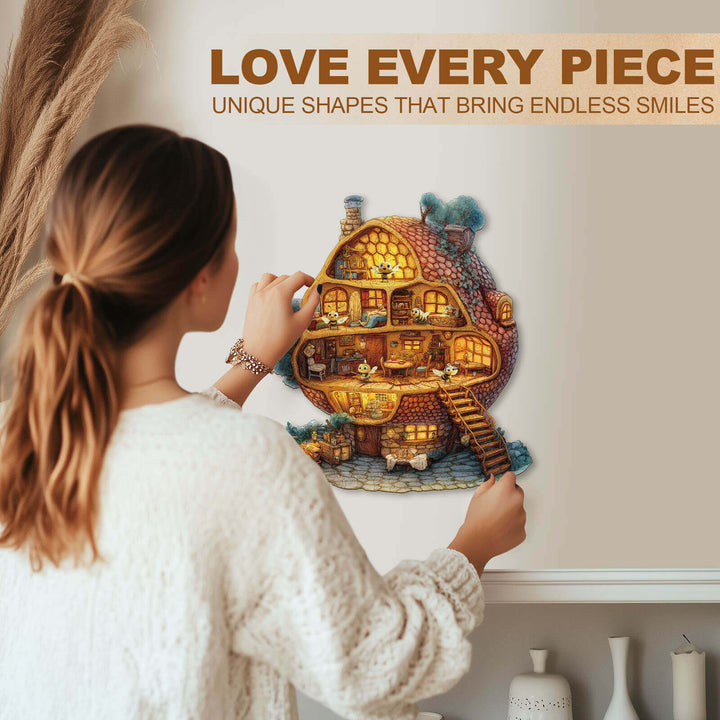 Bee Hut Wooden Jigsaw Puzzle