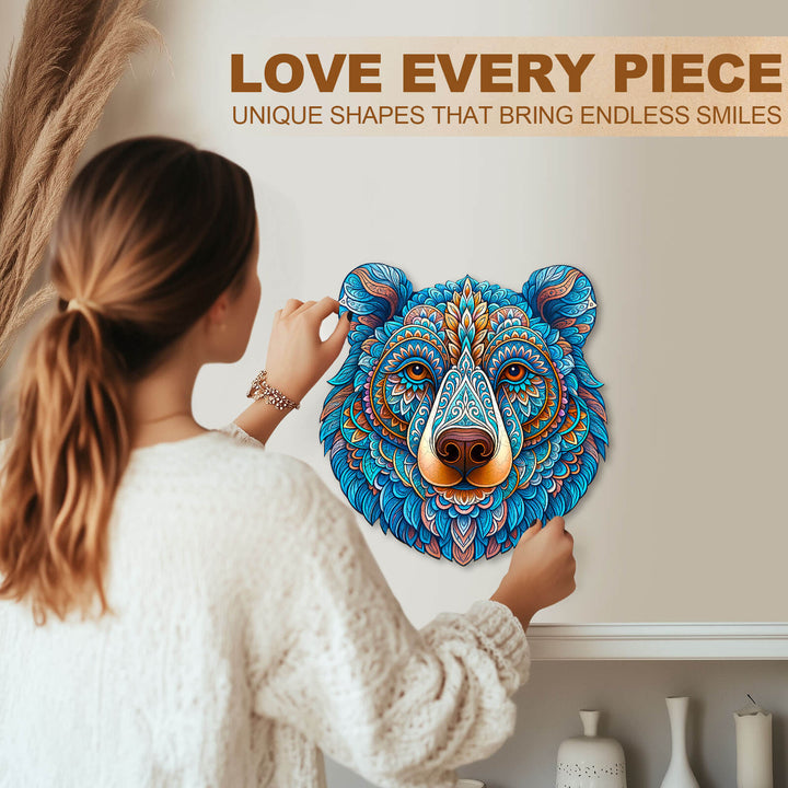 Colorful bear Wooden Jigsaw Puzzle