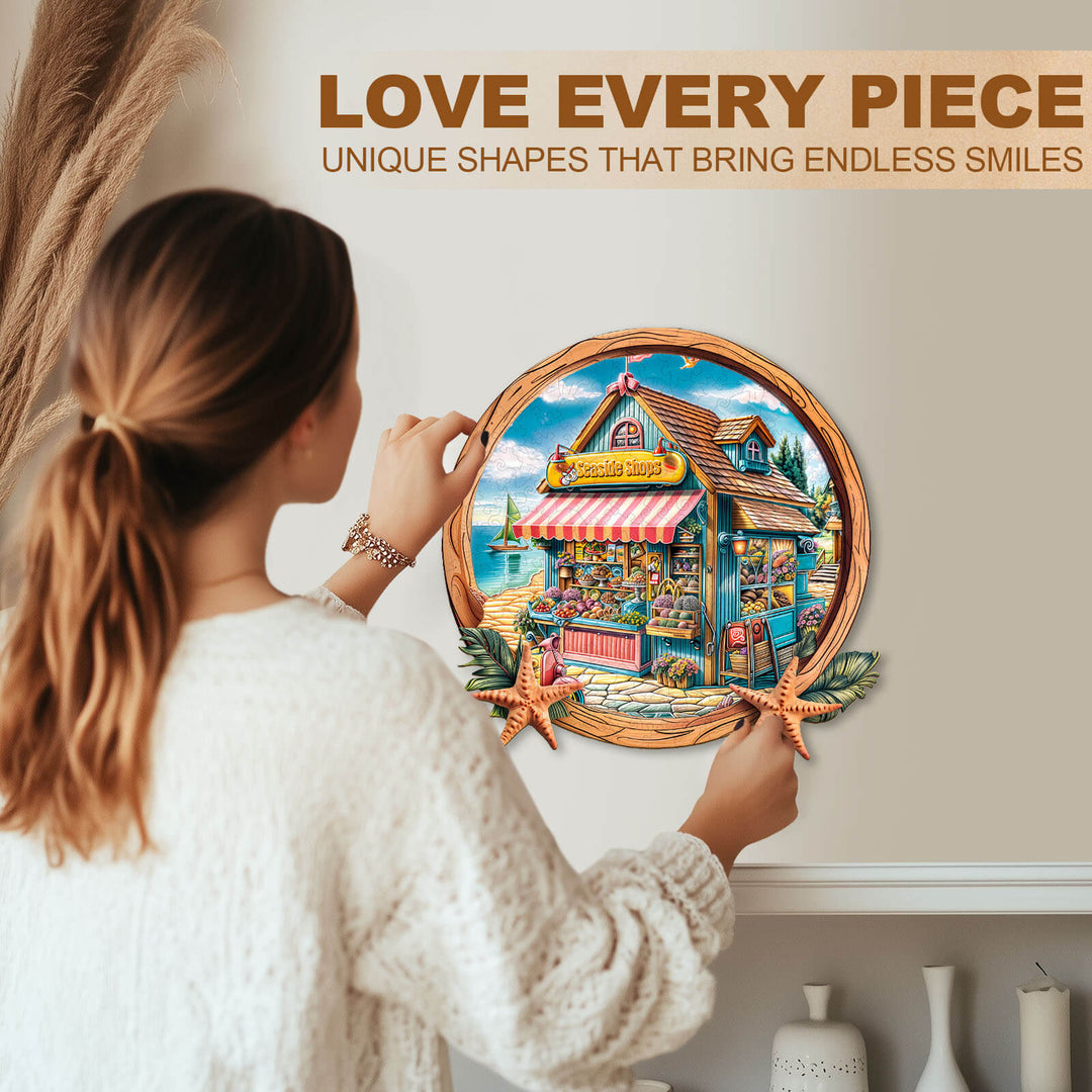 Seaside Shop Wooden Jigsaw Puzzle