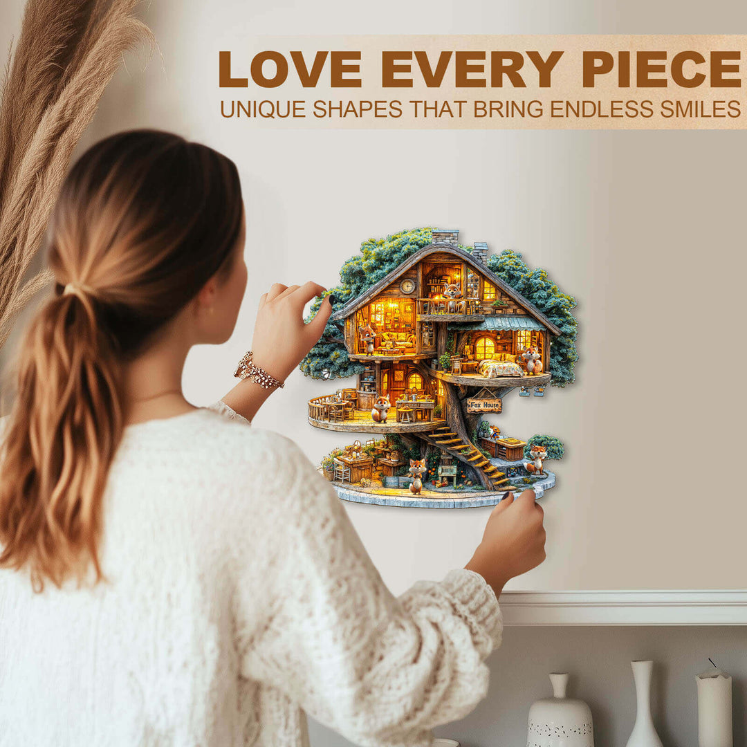 Fox House Wooden Jigsaw Puzzle