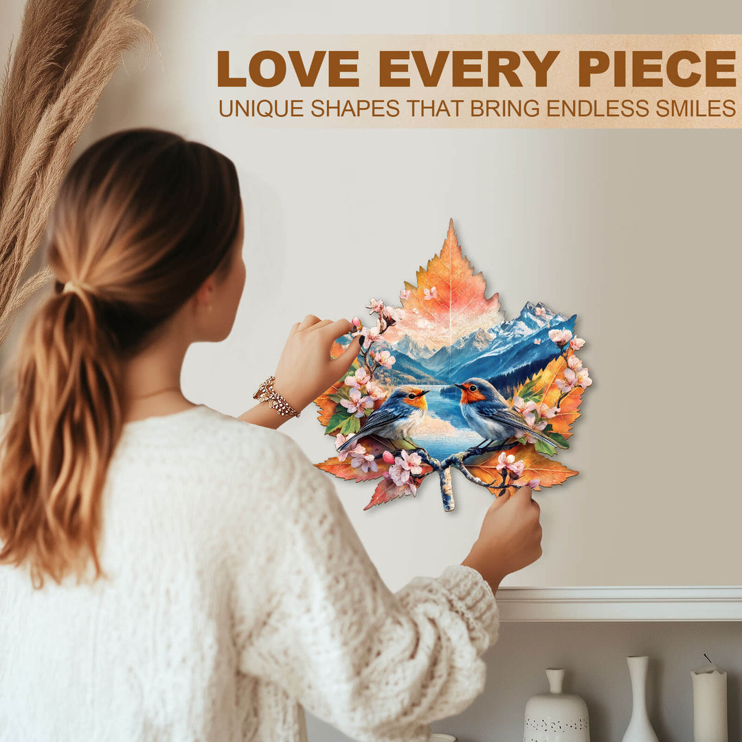 Quiet lake Wooden Jigsaw Puzzle