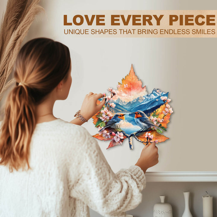 Quiet lake Wooden Jigsaw Puzzle