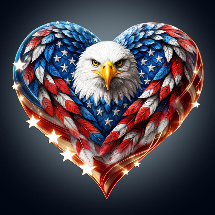 Patriotic Eagle-2 Wooden Jigsaw Puzzle