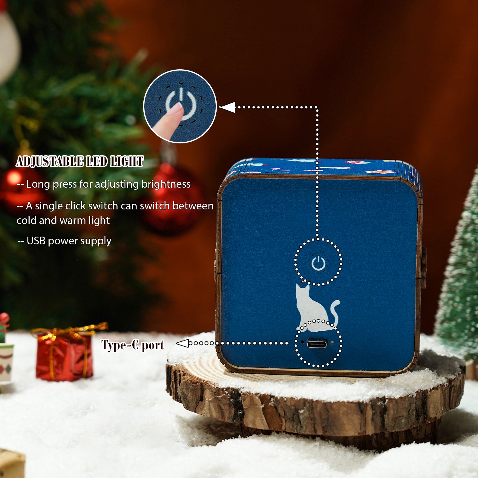 Christmas Eve - 3D Wooden Puzzle Night Light